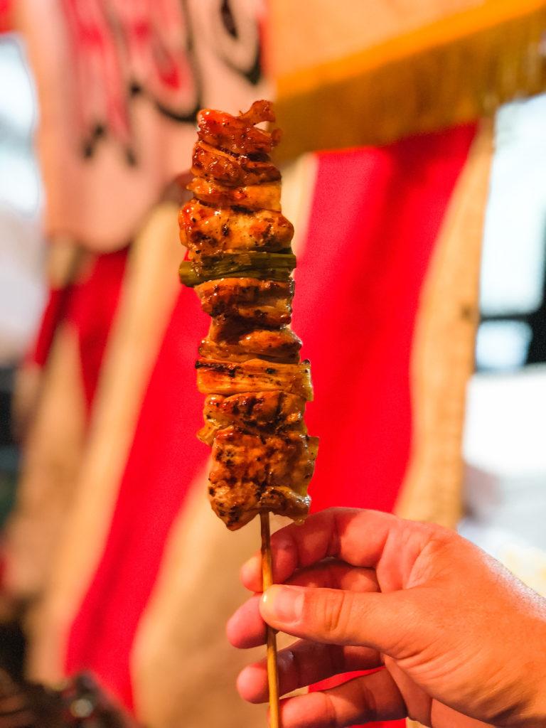 Yakitori, grilled chicken skewer - Japanese food