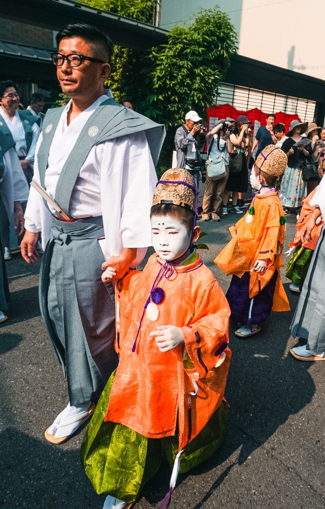 A sacred child at Gion Matsuri in Kyoto