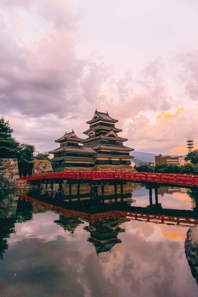 Matsumoto Castle at Sunset