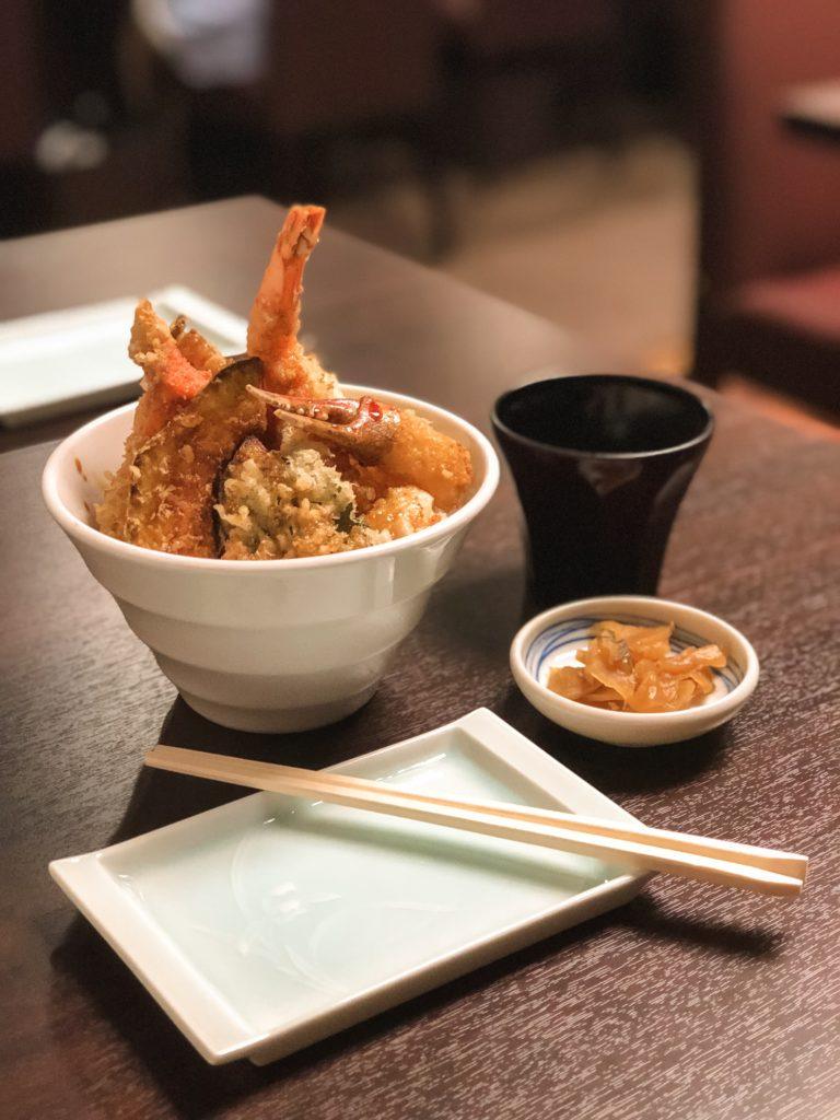 Seafood Tempura Rice Bowl in Hokkaido