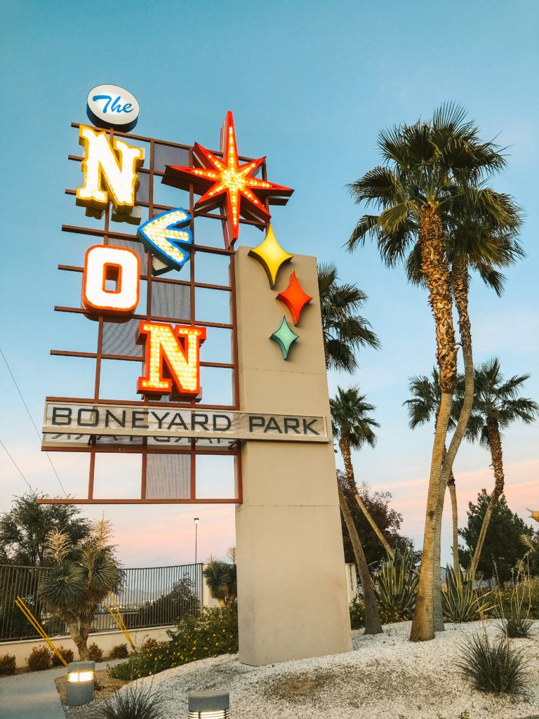 The Neon Museum in Las Vegas - girls trip to Vegas