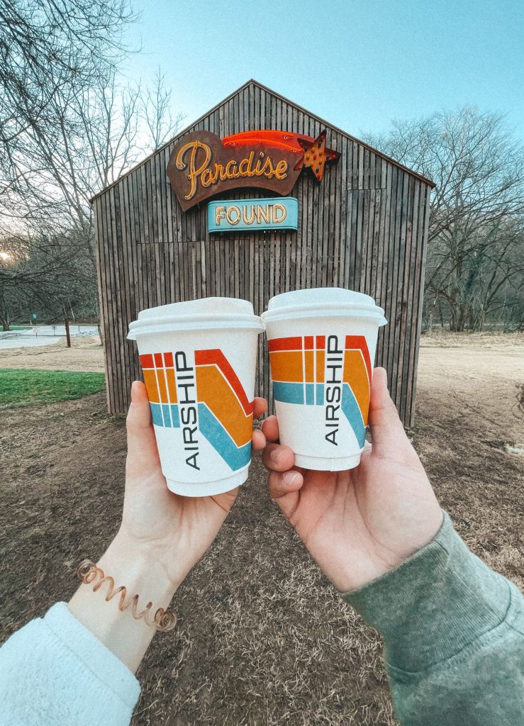 Airship Coffee at Coler Mountain Bike Preserve in Bentonville, Arkansas.