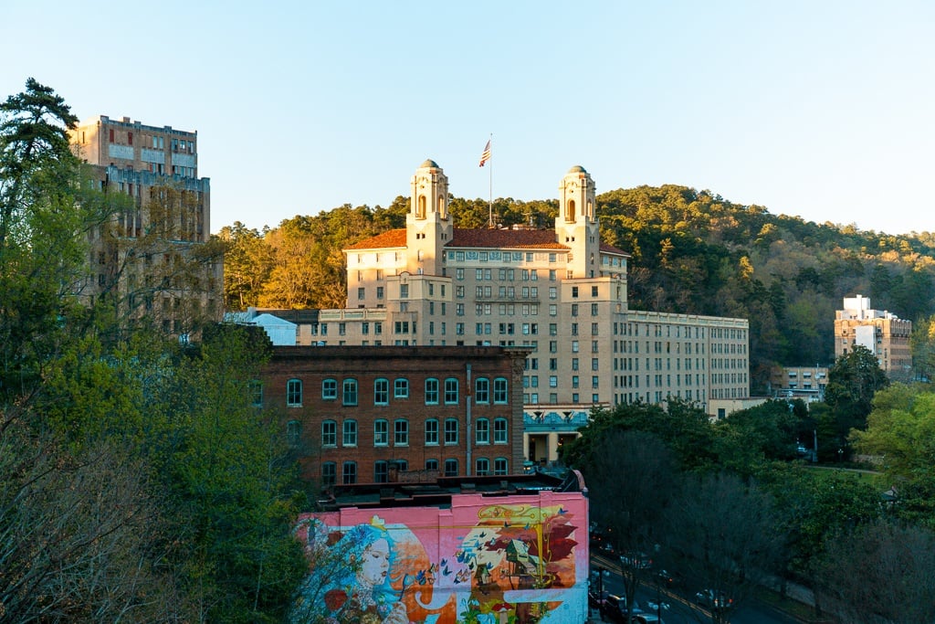 View of the Arlington Hotel in Hot Springs, Arkansas - things to do in Hot Springs