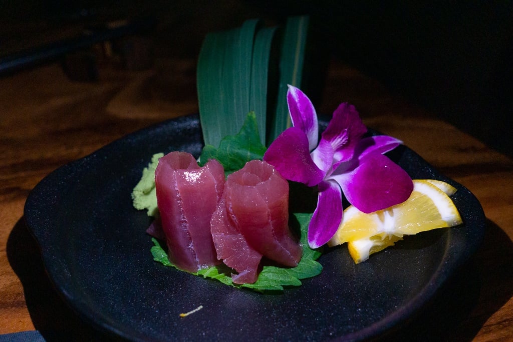 Big Eye Tuna sashimi from Kojo in Sarasota, Florida best restaurants in Sarasota