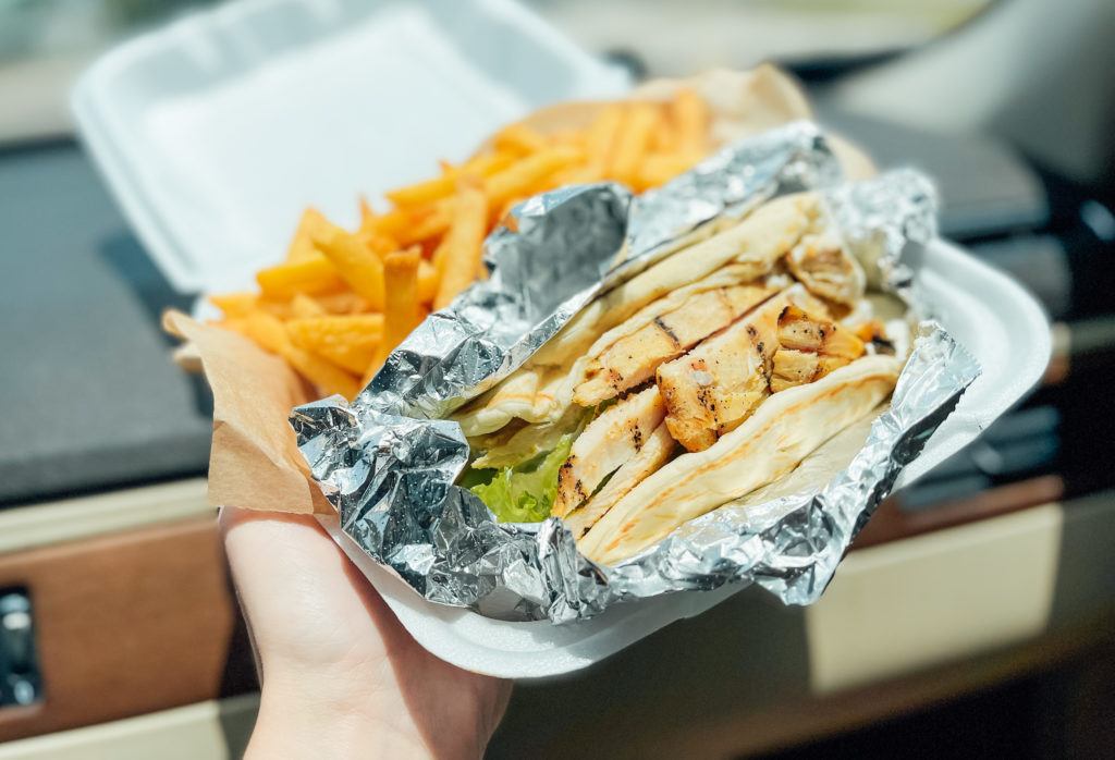 Chicken gyro from Gyros & Seafood Express in Sarasota