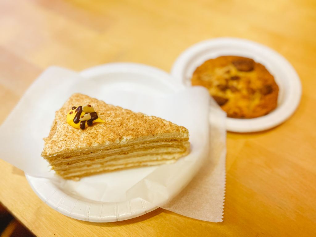 Honey cake and peanut butter cup cookie from ofKors Bakery in Sarasota, Florida - Sarasota desserts