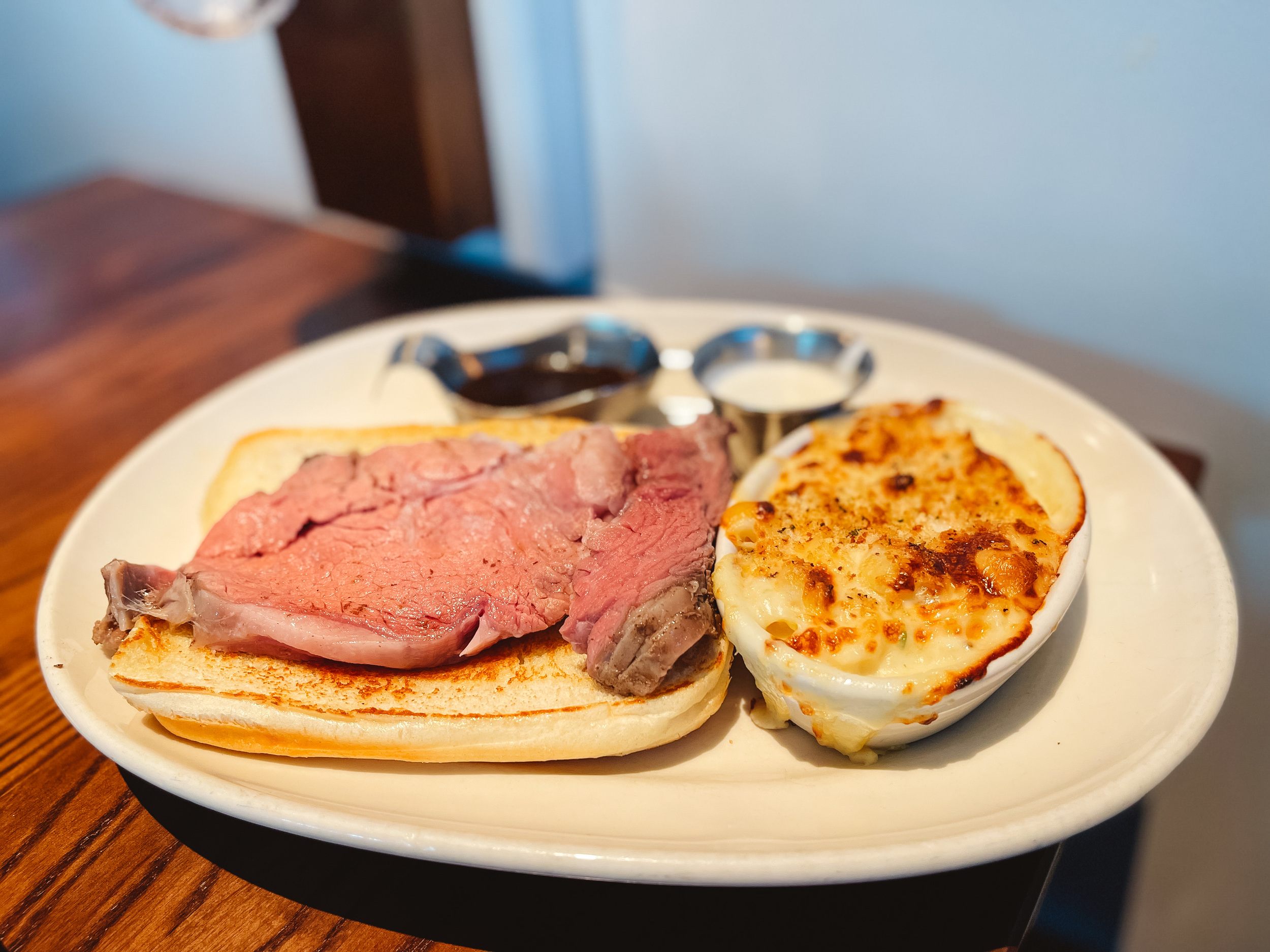 Prime Rib sandwich from Connor's Steakhouse in Sarasota, Florida