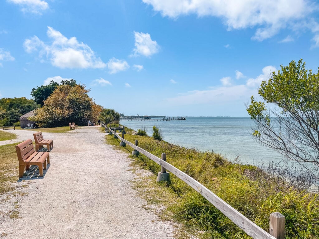 Walking path at De Soto National Memorial Park in Bradenton, Florida