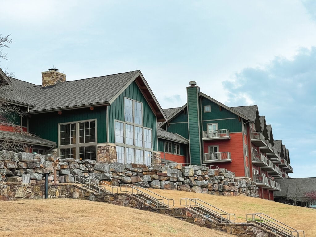 Outside view of the Lodge at Mount Magazine State Park - Arkansas