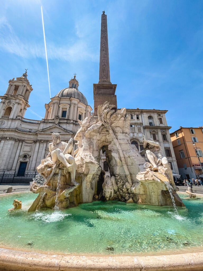 Fiumi Fountain in Rome, Italy