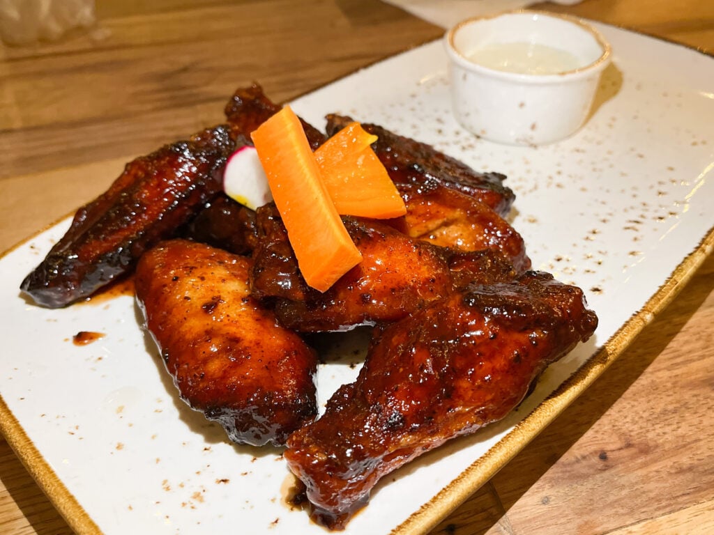 Smoked chicken wings from Brick's Smoked Meats in Sarasota