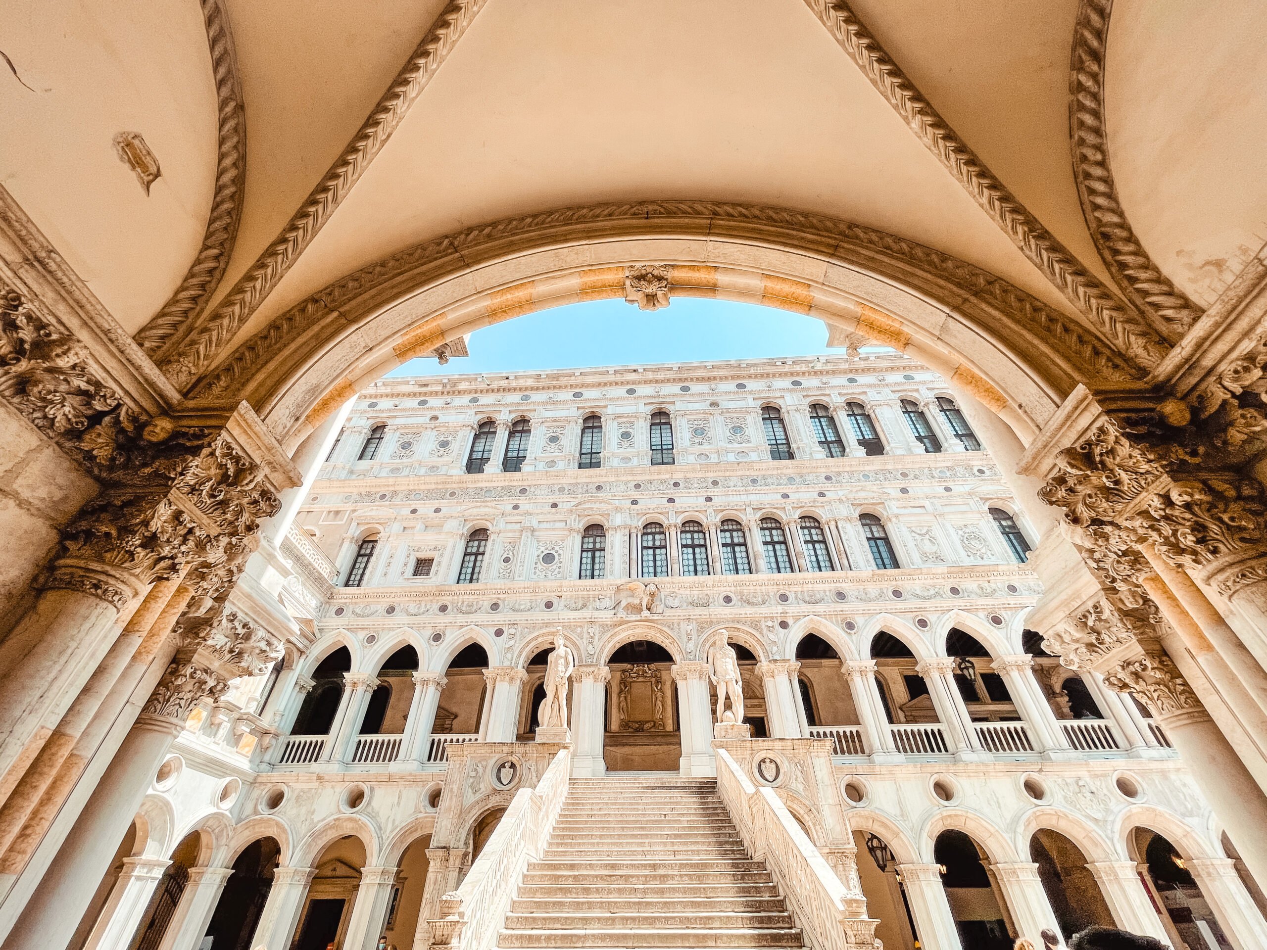 Outside of Palazzo Ducale in Venice, Italy