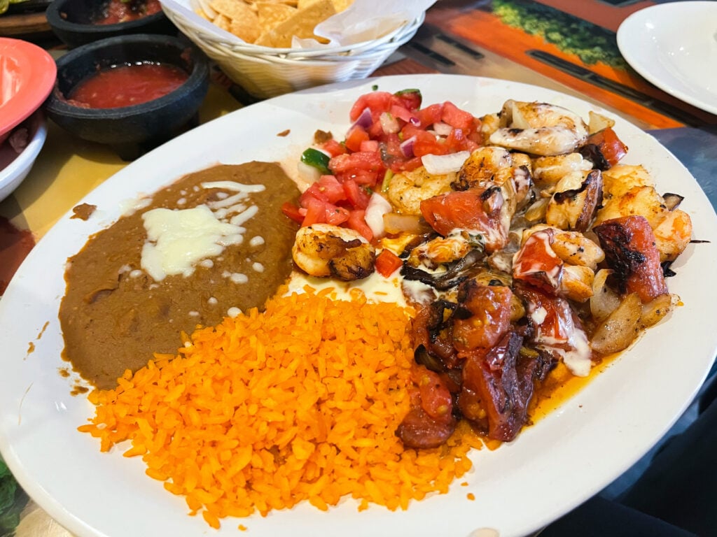 Pollo azteca from Mr. Tequila Mexican Resturant in Sarasota, Florida