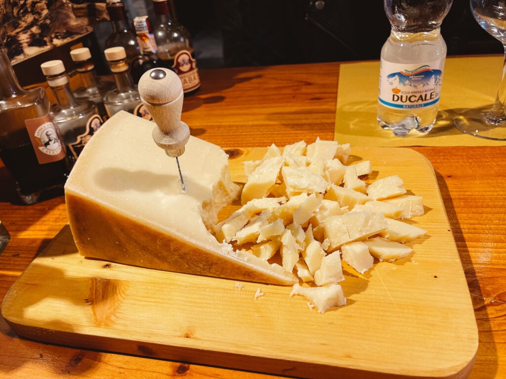 13 month aged parmesan at Italian Days Food Tour in Bologna - best bologna food tour