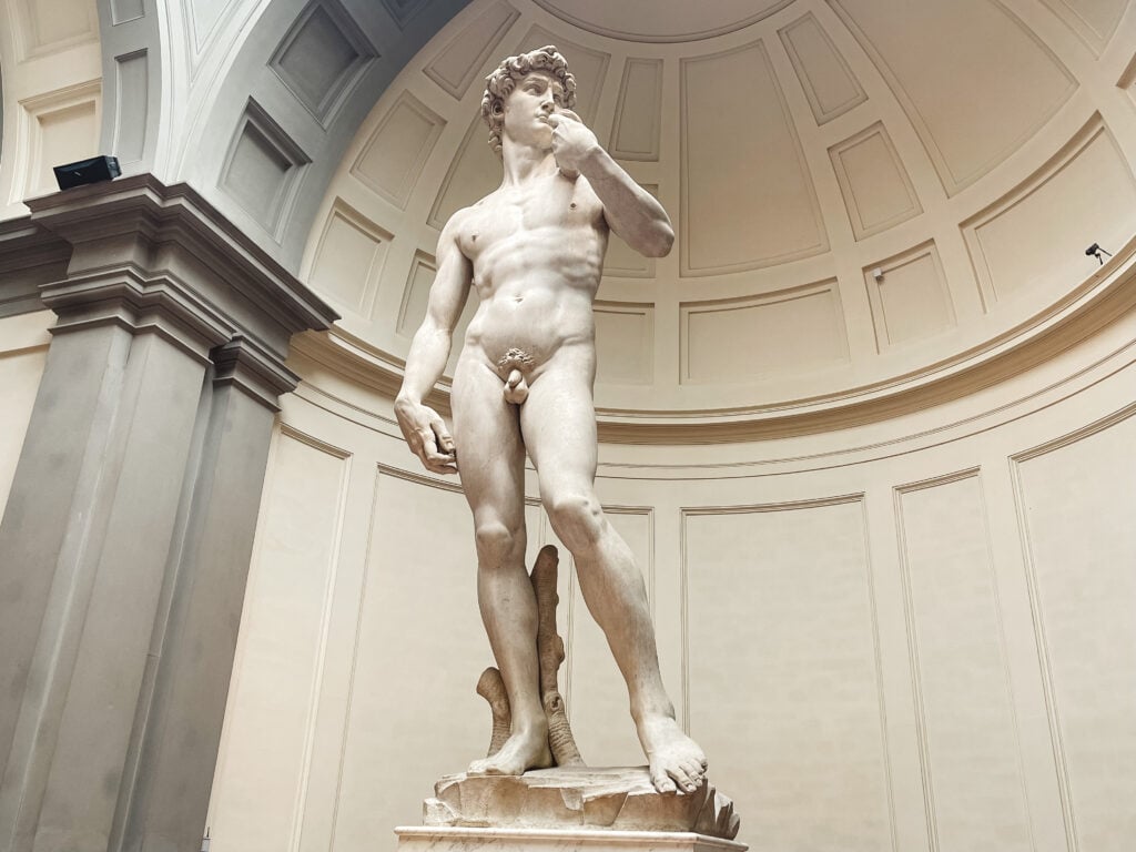 Statue of David at Accademia Gallery in Florence