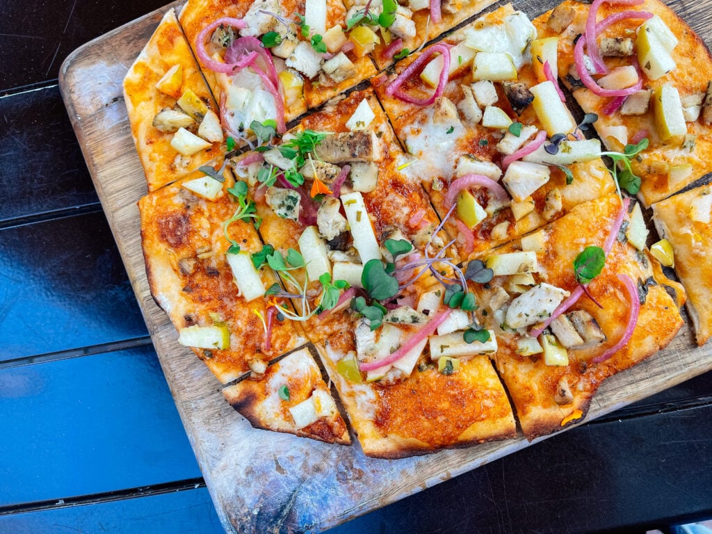 Brie and apple flatbread from Boca Kitchen in Sarasota