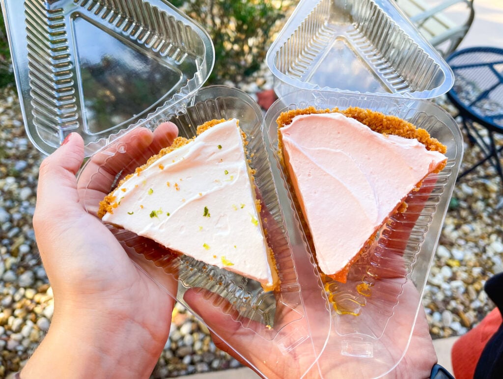 Key Lime Pie and Passion Fruit Pie from Caribbean Pie Company in Sarasota