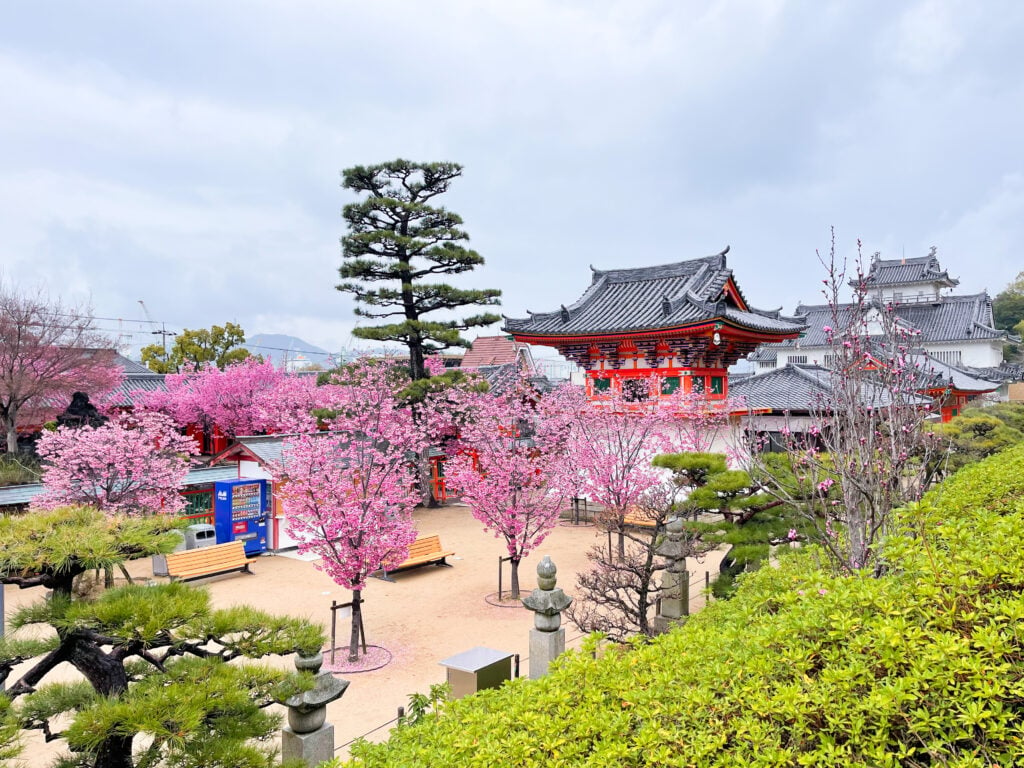 View of Kosanji Temple from the second level.