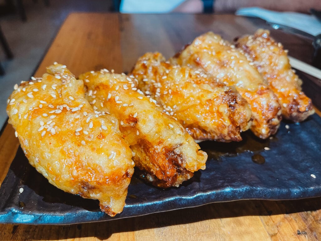 Chicken wings from Namo Izakaya in Sarasota