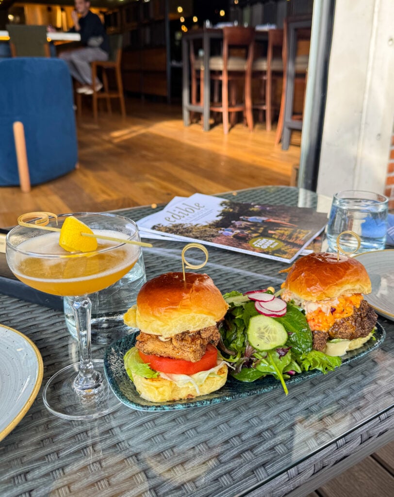 Pimento Chicken sliders from Arts & Central - happy hour in Sarasota, Florida
