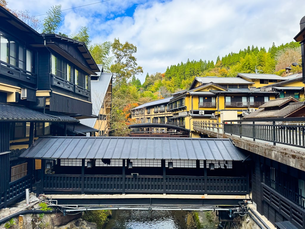 View of the town of Kurokawa Onsen, Japan