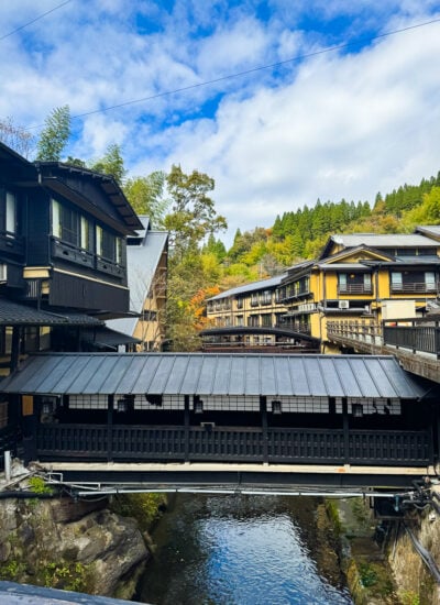 View of the town of Kurokawa Onsen, Japan