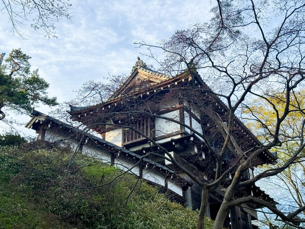 Castle ruins at Senshu Park in Akita, Japan